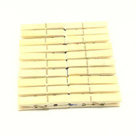 竹夹子20个袋装竹制晾衣夹家居多用晾晒夹子蔬菜大棚用竹夹