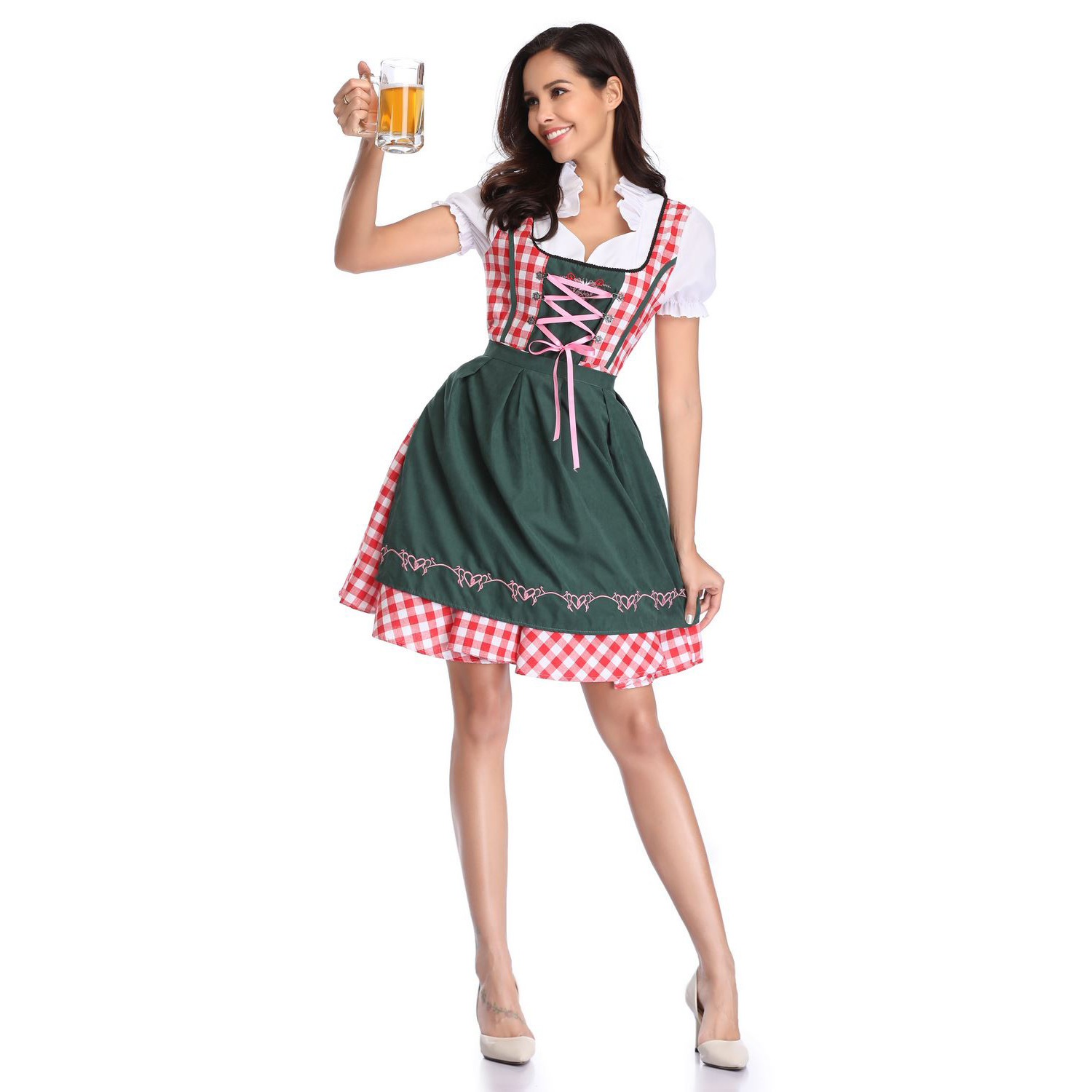 thumbnail image 1 of Disfraces de Halloween 2024 S-XXL Vestido nacional bávaro alemán Disfraz de Oktoberfest Ropa de mujer de talla grande para adultos, 1 of 5