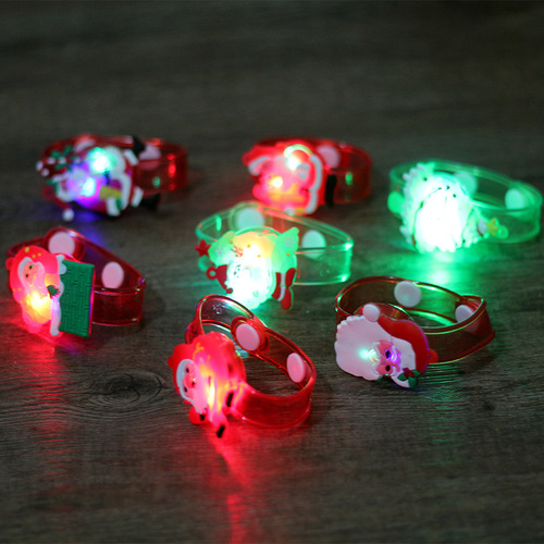 Christmas rubber bracelet with LED light for children flash watch luminous bracelet bracelet light stick birthday gift