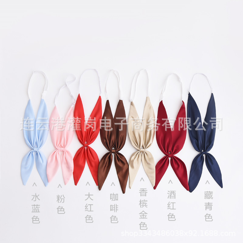 Japanese style solid color no-knot goldfish knot Kansai collar sailor uniform accessory bow knot preppy sweet JK uniform collar flower