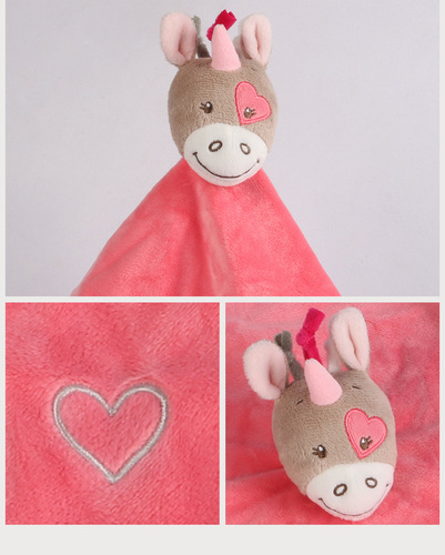 Funnyzoo animal teether napkin doll baby baby bell label plush toy cross-border wholesale