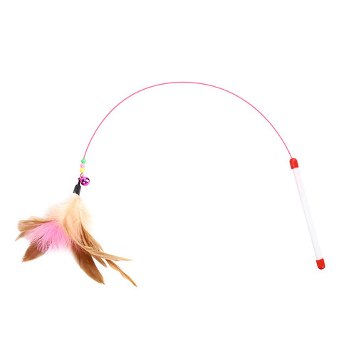 Manufacturer of wire colored feather cat teasing sticks, cat toys with bells, cat toys and pet supplies wholesale