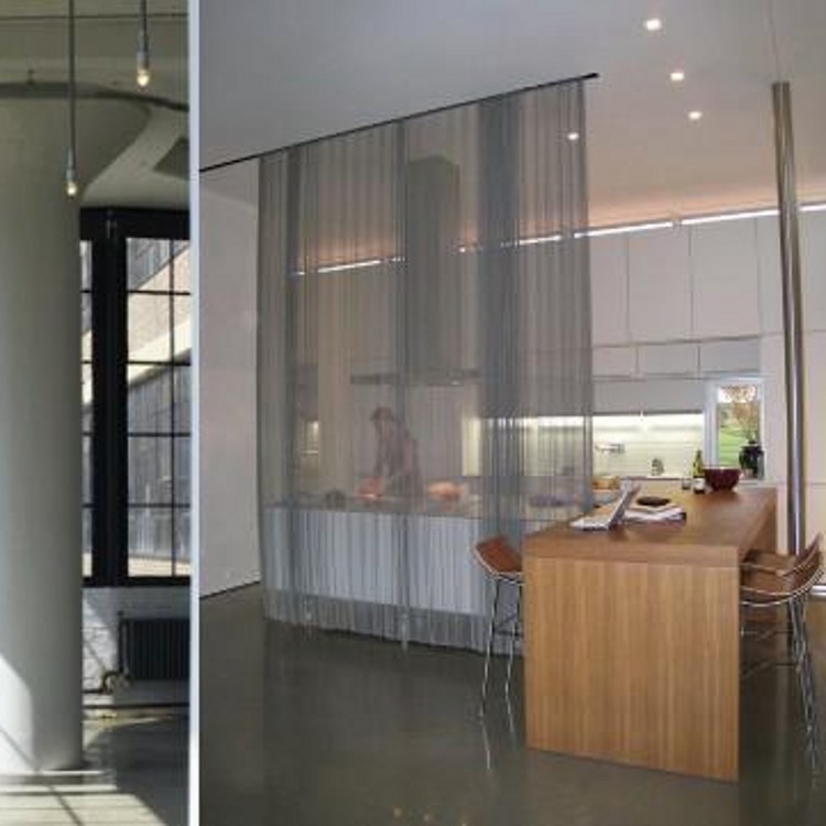 金属装饰网设计加工环形网窗帘隔断装饰网金属环网高档酒店装饰网