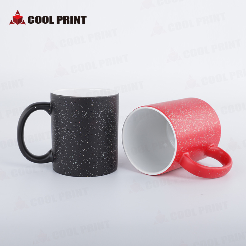 La misma taza de cielo estrellado de Douyin cambia de color en caso de calor, taza mágica, impresión de fotos personalizada, regalo de Tanabata, taza recubierta de transferencia de calor