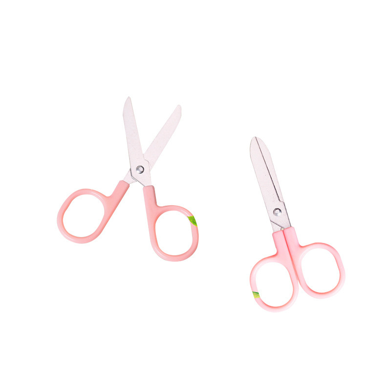 Tijeras pequeñas para niños al por mayor de la fábrica tijeras de corte de hilo tijeras para bebés tijeras pequeñas hechas a mano de seguridad de plástico recto para niños