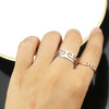 Design ring suitable for men and women stainless steel for beloved, on index finger