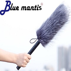 Microphone fur cover, shotgun-style mic windbreaker, furry microphone wind shield, long-fiber mic wind muff