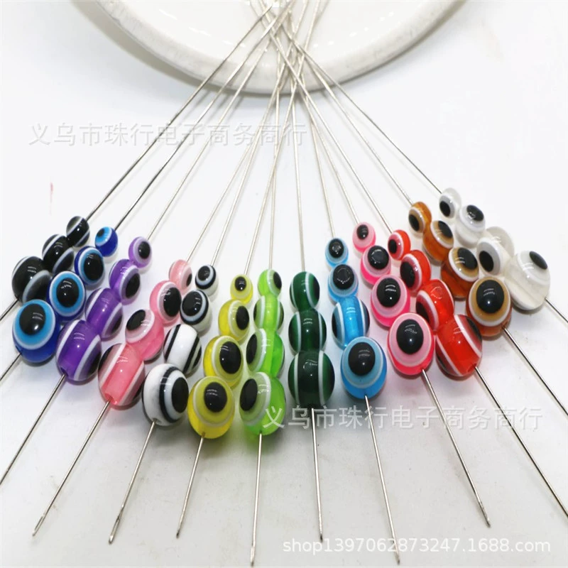 Transparent beads, accessory, accessories, 4-12mm, through hole