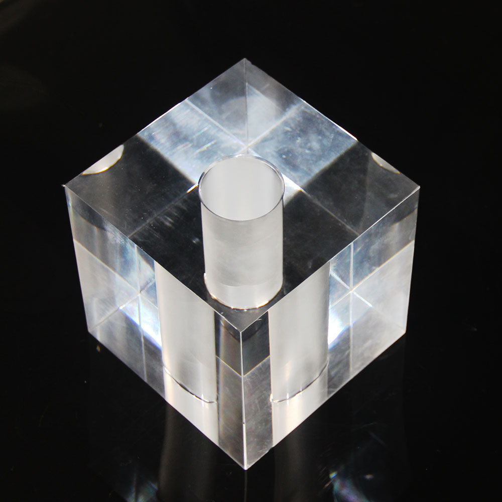 亚克力块 加厚有机玻璃工艺品方块钻孔雕刻镂空工业品