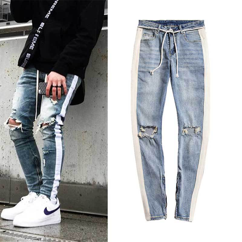 retro jeans with zipper
