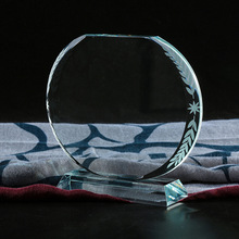 厂家批发跨境专供空白免打磨水晶影像耗材定制水晶玻璃奖杯奖牌