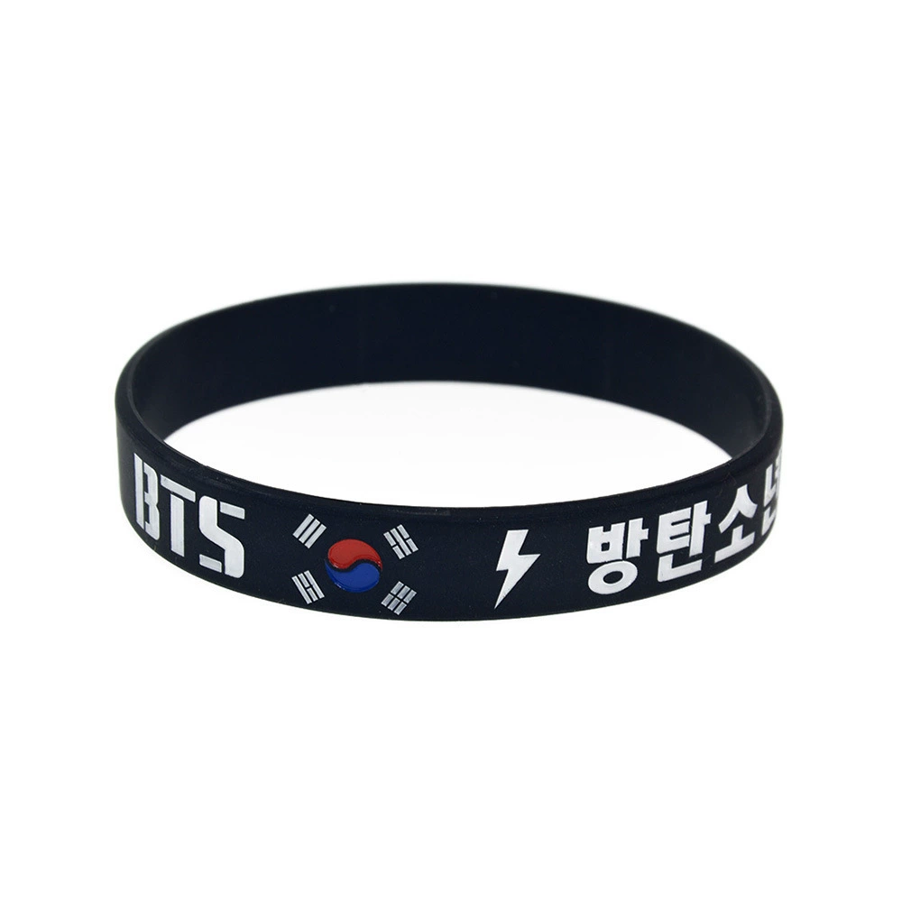 Иностранная торговля украшения корейская популярная группа BTS силиконовые браслеты с рисунками год китайский альбом звезда группа должны помочь