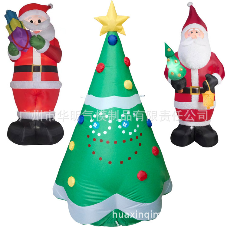 圣诞节目装饰充气老人 充气树 各种充气造型厂家免费设计专业