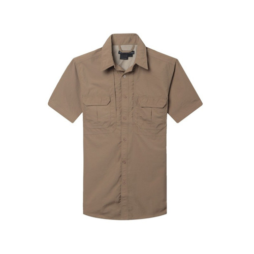Outdoor Short-Sleeve Quick-Dry Shirt for Men, Summer Large Size Quick-Dry Breathable Waterproof Shirt, Hiking Clothes, Workwear for Men