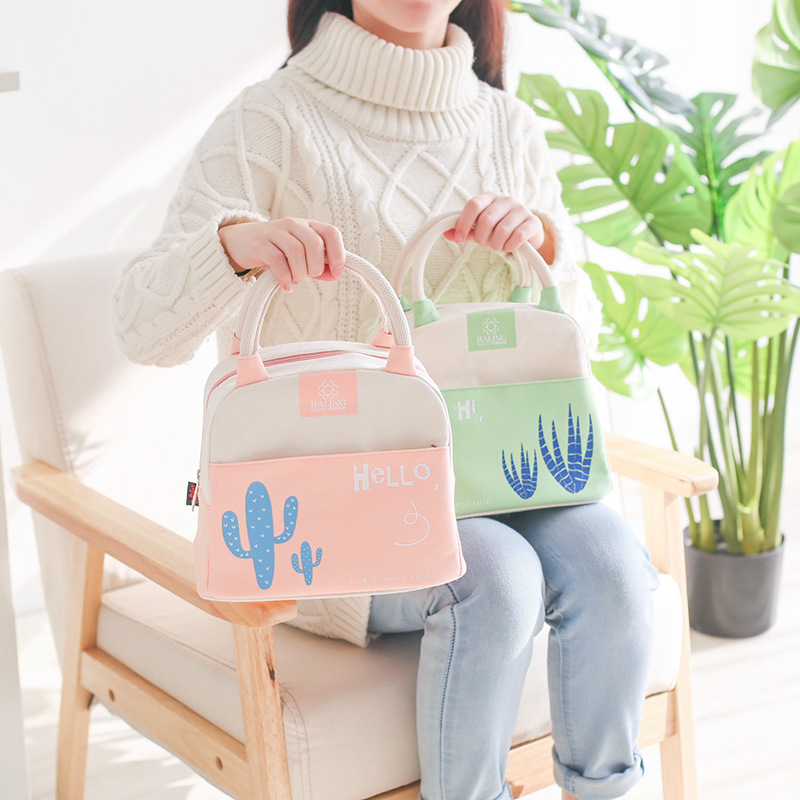 New canvas insulation bag thickened lunch bag small fresh lunch box bag children's lunch bag spot manufacturers wholesale