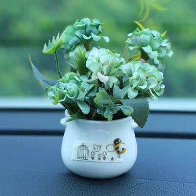 Car ornaments, creative perfume aromatherapy accessories - green-fortune-ball