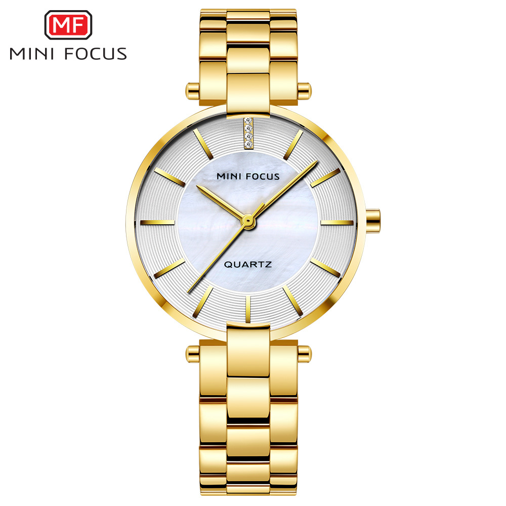 Mini Focus Fashion Steel Band Mother-Of-Pearl Women's Watch Japanese Movement Waterproof Women's Quartz Watch 0224L