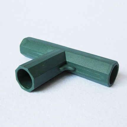 Conector de la hebilla de la siembra de hortalizas y flores de efecto invernadero tubo redondo de ratán escalada de plástico recubierto tubo de acero accesorios de jardinería image 29