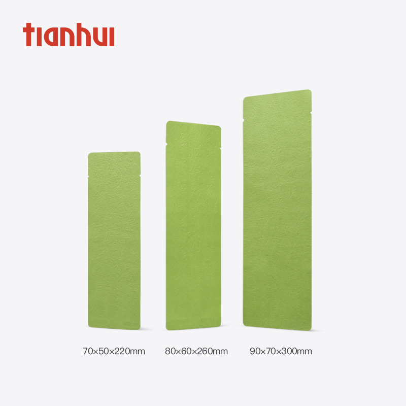 Tianhui bolsa de té de aluminio puro bolsa de sellado térmico bolsa de órgano de té negro Té de roca Té Blanco Bolsa de sellado medio en stock al por mayor