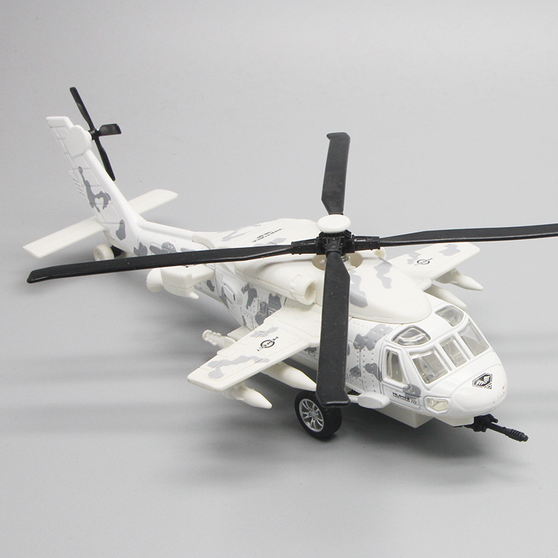 Negro águila helicóptero aleación modelo de aviación modelo de juguete Venta caliente al por mayor niño niños juguete avión