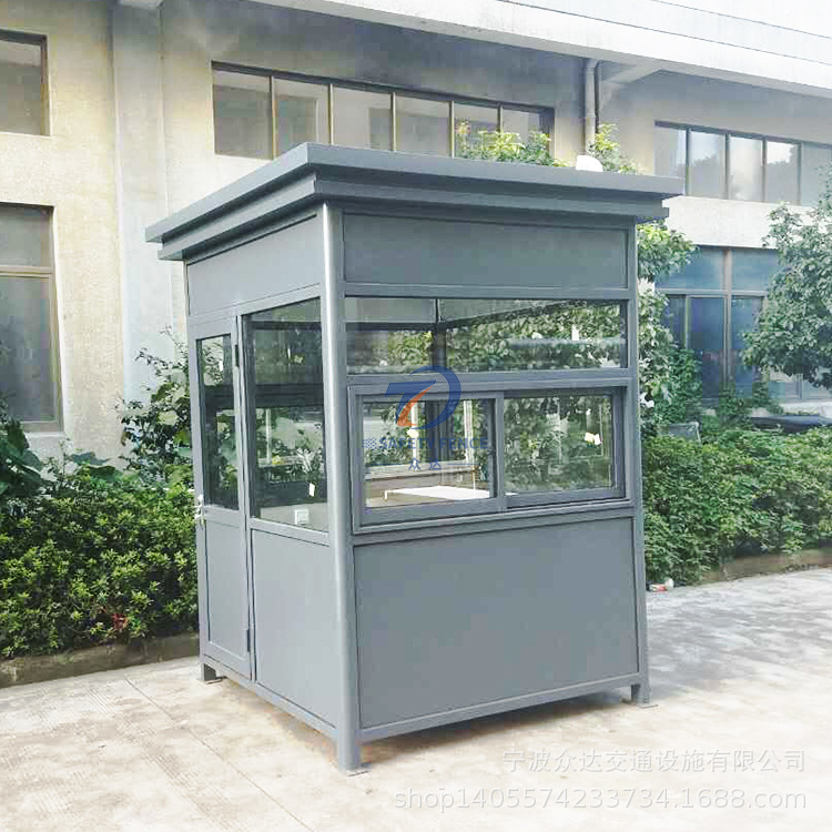 众达铝合金岗亭 小区门卫岗亭 钢结构保安亭价格实惠