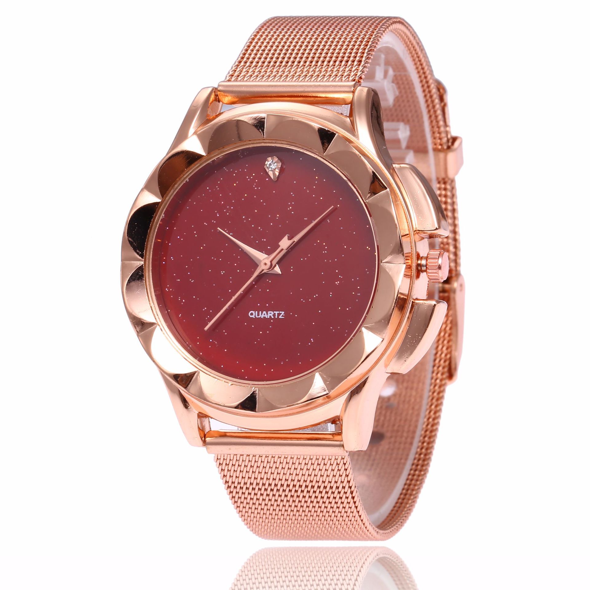 Creative quartz matte watch strap stainless steel for men and women