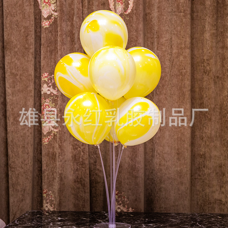 Boda cumpleaños decoración apoyos globo de látex al por mayor 10 pulgadas ágata globo celebración fiesta globo