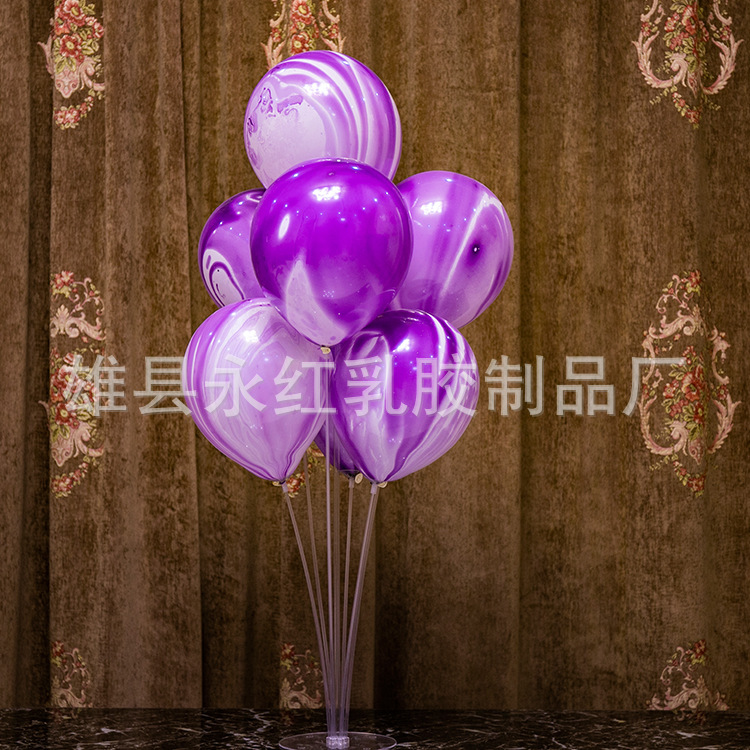 Boda cumpleaños decoración apoyos globo de látex al por mayor 10 pulgadas ágata globo celebración fiesta globo