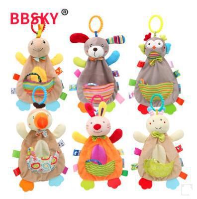 cartoon soothing towel with animals