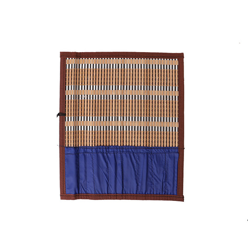 Biyoumi brush pen curtain bamboo roll with cloth student Japanese roll pen curtain pen bag Bamboo curtain manufacturer wholesale