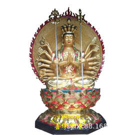 树脂玻璃钢准提菩萨图片千手千眼观音佛像河南佛像厂直销