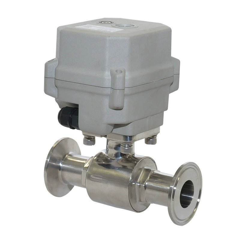 Тип шариковый клапан струбцины миниатюрного электрического клапана нержавеющей стали санитарный прям-через возврата выключения Электрический может заменить клапан соленоида