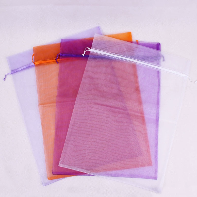 Производитель на складе оптом органзы Подарочный пакет мешок различных размеров Косметика ювелирные изделия шнурок мешок пряжи