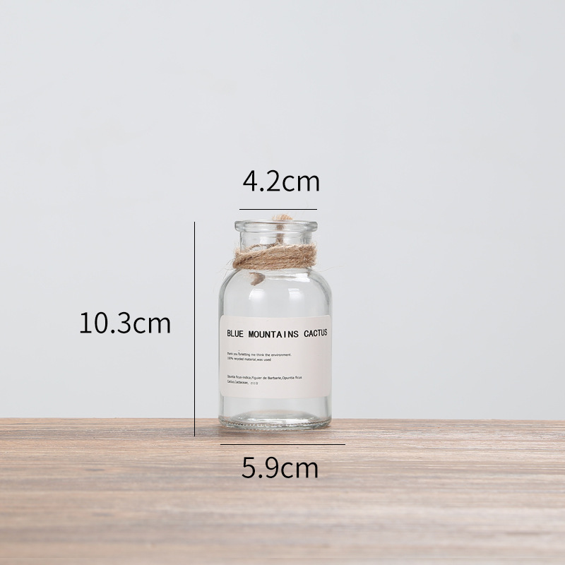투명 큰 입 125ml + 흰색 사각형 페이스트