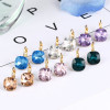 Fashionable earrings, universal crystal earings, European style, simple and elegant design, wholesale