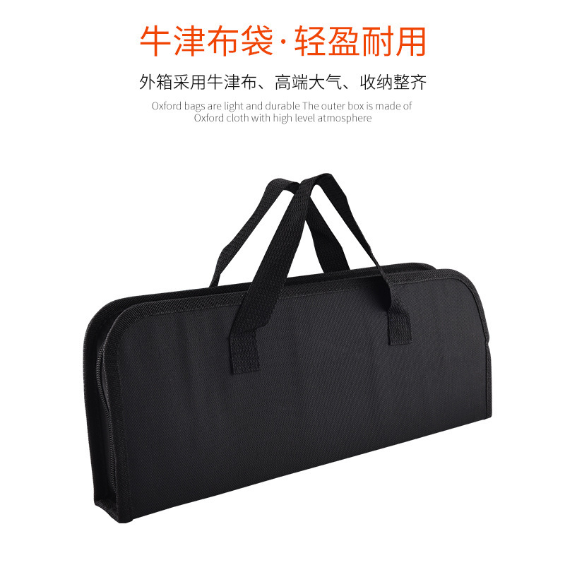 Al Aire Libre portátil de acero inoxidable barbacoa herramienta traje 18 unidades barbacoa Combo barbacoa Oxford Bolsas barbacoa