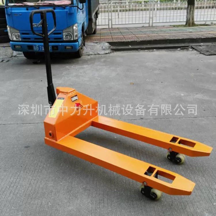 牛力2吨手动叉车3吨手动搬运车 拖盘液压叉车