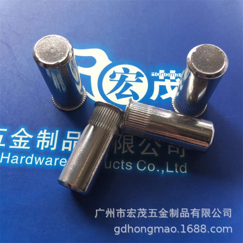 GB/T17880.4 304不锈钢小头竖纹盲孔铆螺母 小沉头防水铆螺母拉帽