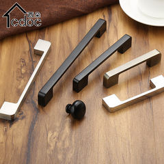Extended cabinet handle, European modern minimalist wardrobe cabinet, invisible black wardrobe cabinet drawer handle