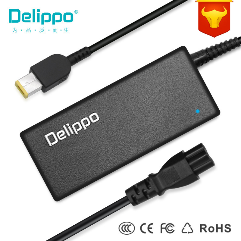 Delippo Factory Direct Supply Lenovo ThinkPad Adapter 20V2.25A Computer Square Port Suitable for 3.25