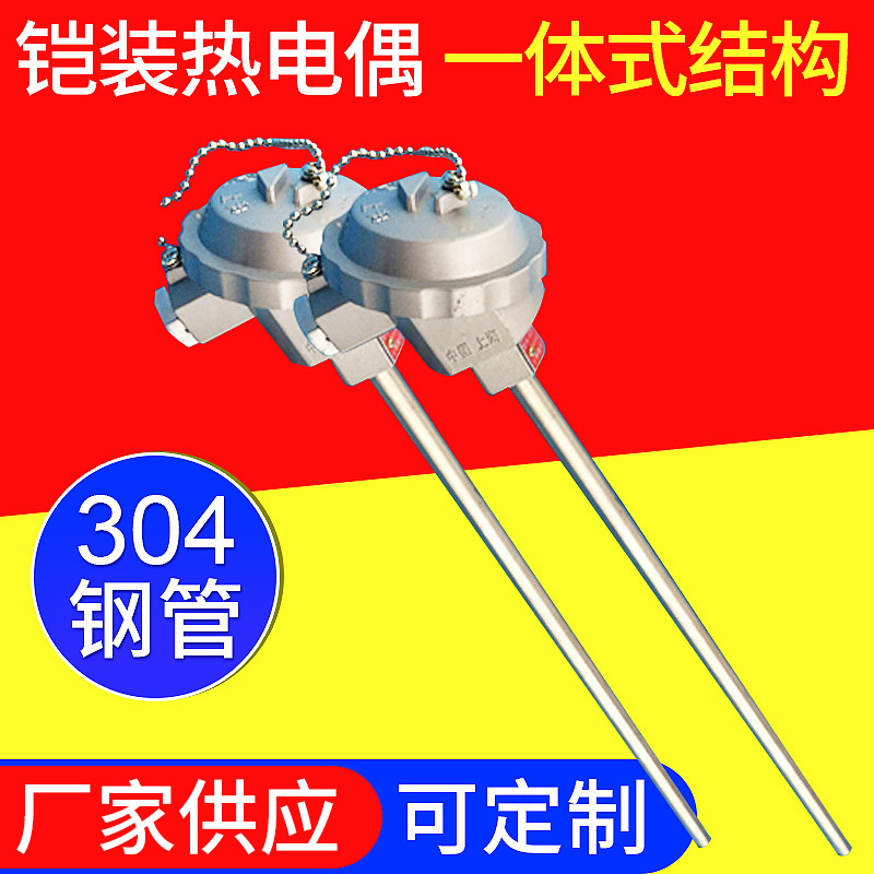 k型铠装手持热电偶 耐高温铂铑热电偶 淬火炉测温感温棒 可定