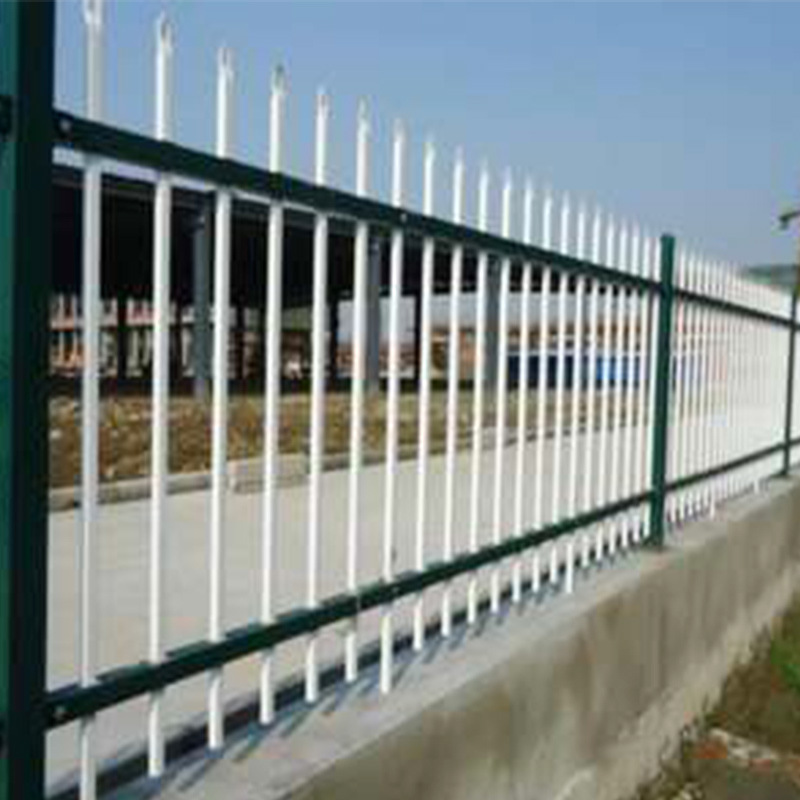 现货供应锌钢护栏铁艺围栏别墅花园小区防护栏学校院墙围墙栅栏