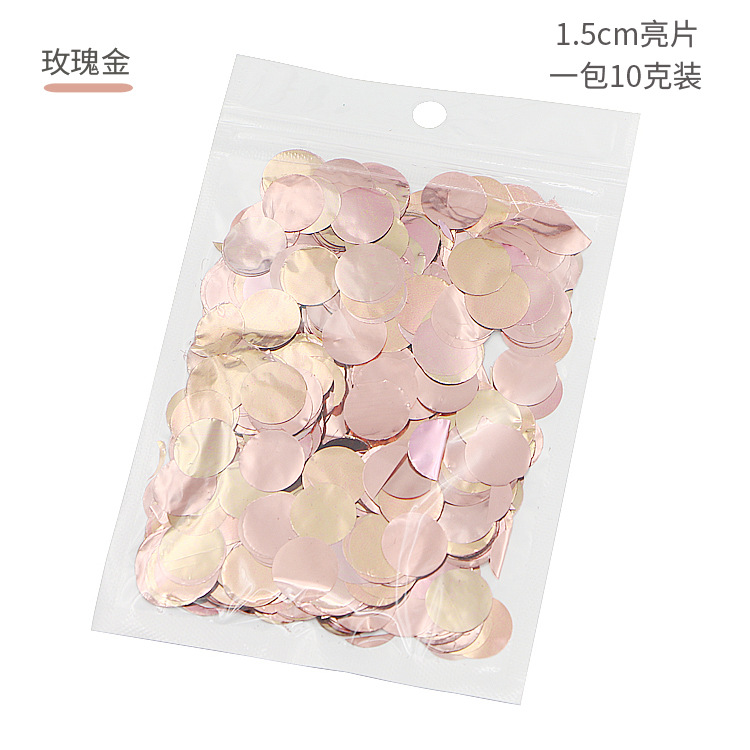 [Hengyue] Globos mágicos para decoración de bodas, globos de látex transparentes de 18 pulgadas con confeti de lentejuelas color oro rosa