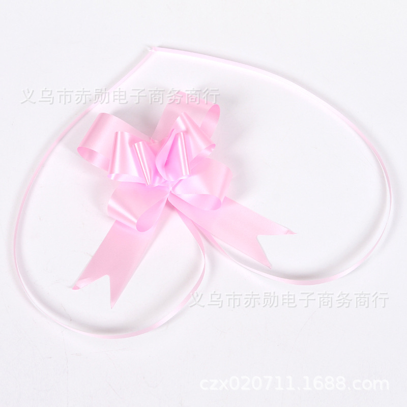 45mm llano dibujado a mano decoración de regalo de flores con accesorios de caja color sólido brillante flor corbata flor cinta fábrica al por mayor