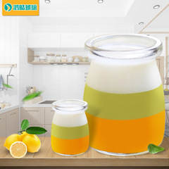 批發100ml小布丁瓶布丁酸奶杯耐溫果醬酸奶布丁杯許願瓶裝飾瓶