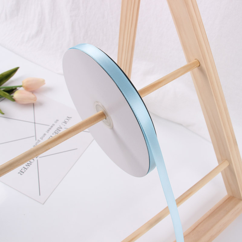 1cm cinta de poliéster al por mayor cinta de color sólido cinta de tela flor material de embalaje regalo arco cinta