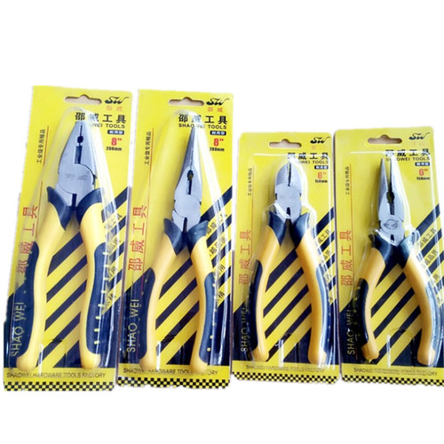 Crimping Pliers 8-inch Lever-type Tapered Industrial Forging and Polishing Wire Stripper Clamps, Shao Wei Brand Wholesale
