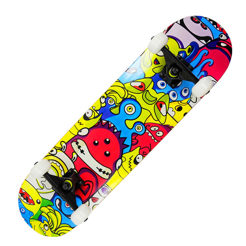 Professional wholesale maple four-wheeled double kickboard for adults, children, beginners, boys and girls, youth road skateboards