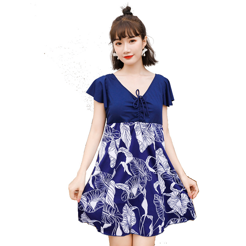 Traje de baño de una pieza para mujeres más tamaño chica gordita que adelgaza el vientre que cubre el pecho grande conservador más tamaño traje de baño de aguas termales ventas directas de fábrica