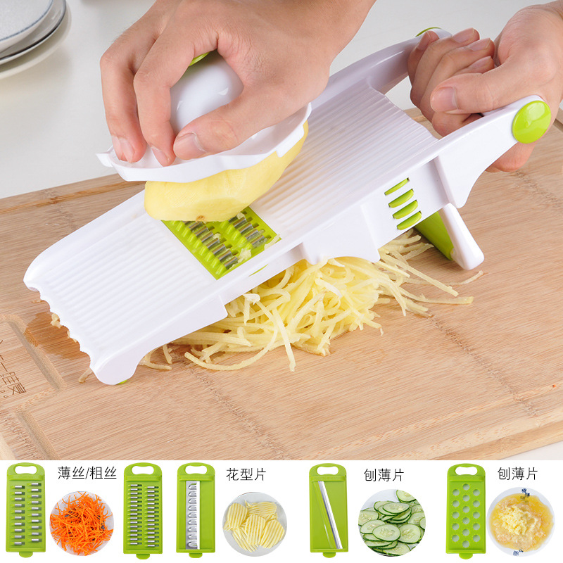 Cross-border Multi-function Thrower Vegetable Cutter Household Kitchen Potato Thrower Thrower Multi-purpose Peeling Planer